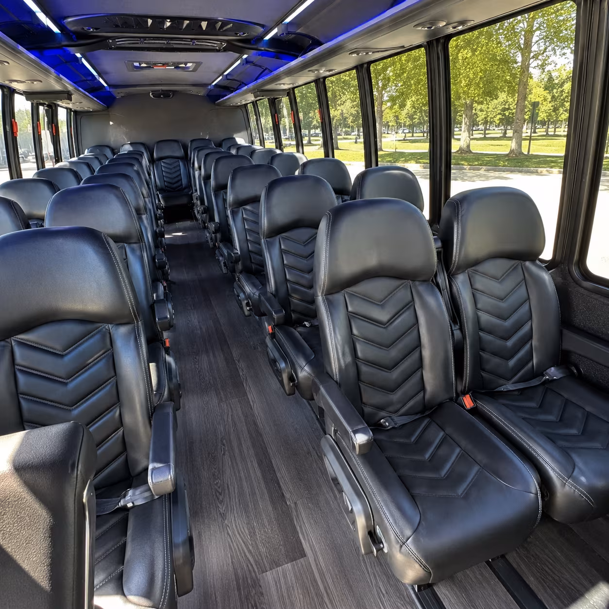 15-35 Passenger Minibus Interior