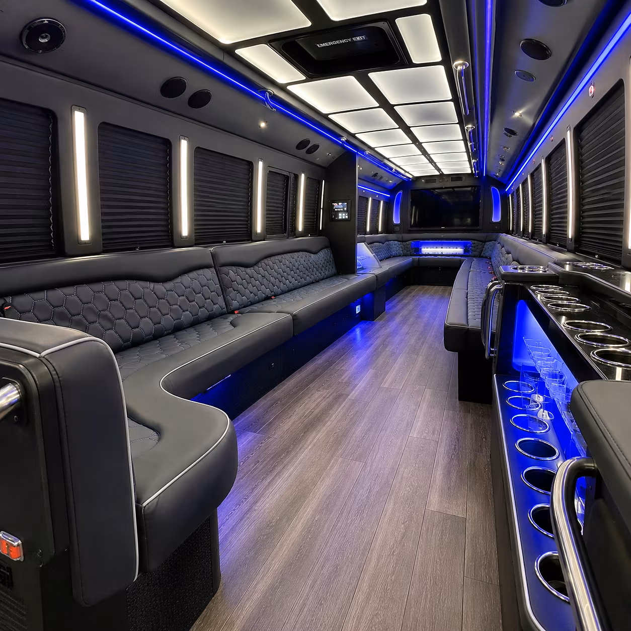 Chandler Bachelor & Bachelorette Transportation onboard seating