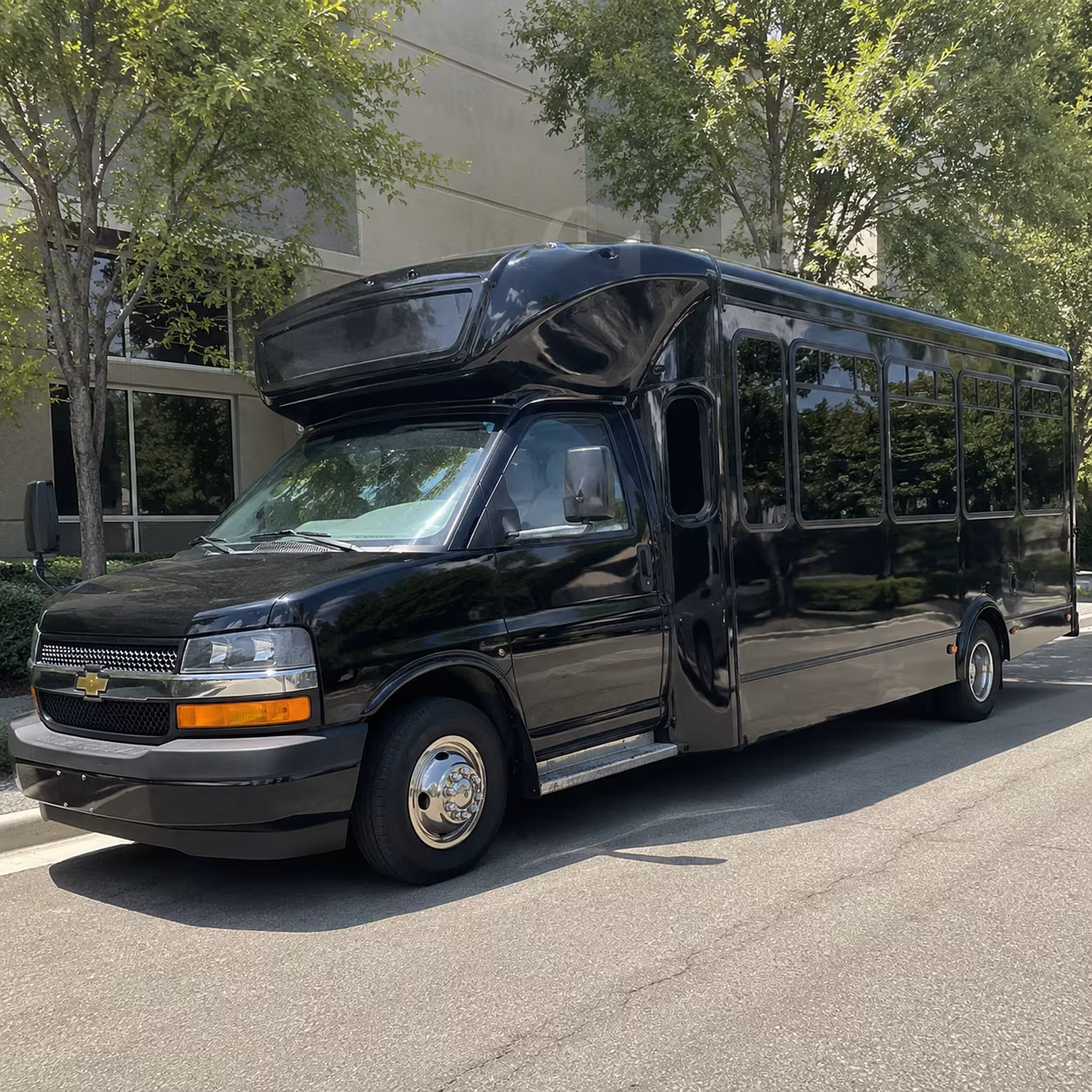 Chandler Birthday, Sweet 16, & Quinceañera Transportation party bus exterior