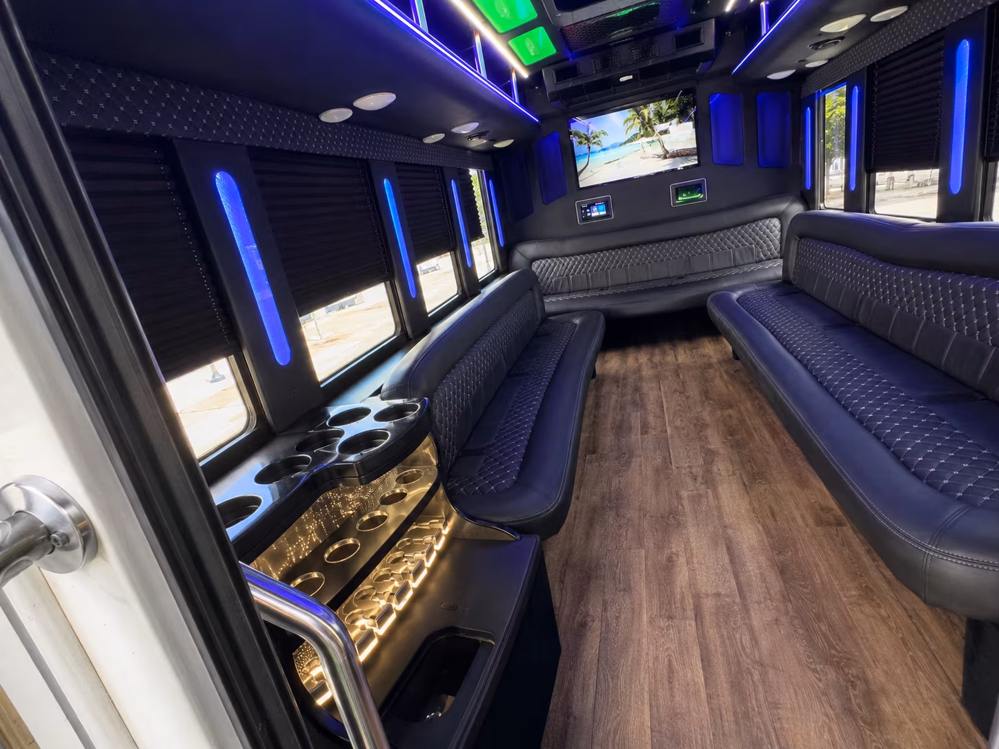 Chandler Private Event Transportation party bus exterior