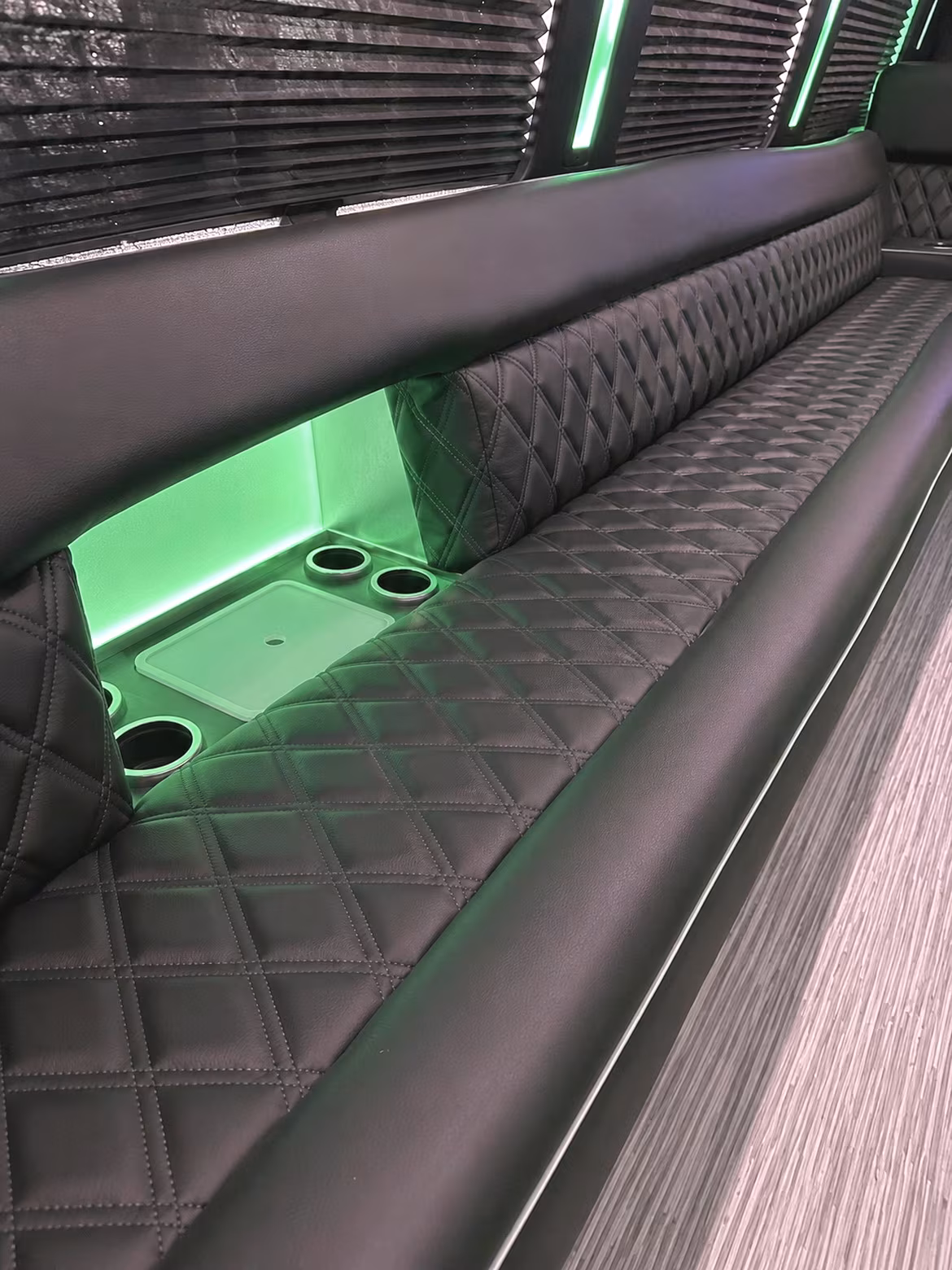 Chandler Prom & Homecoming Transportation party bus interior