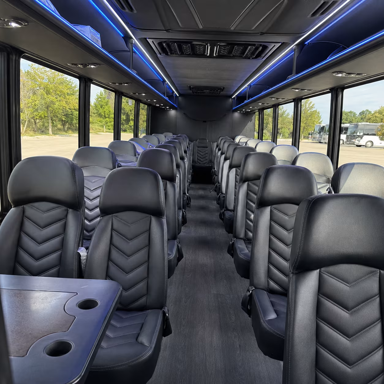 Chandler School Event Transportation party bus exterior
