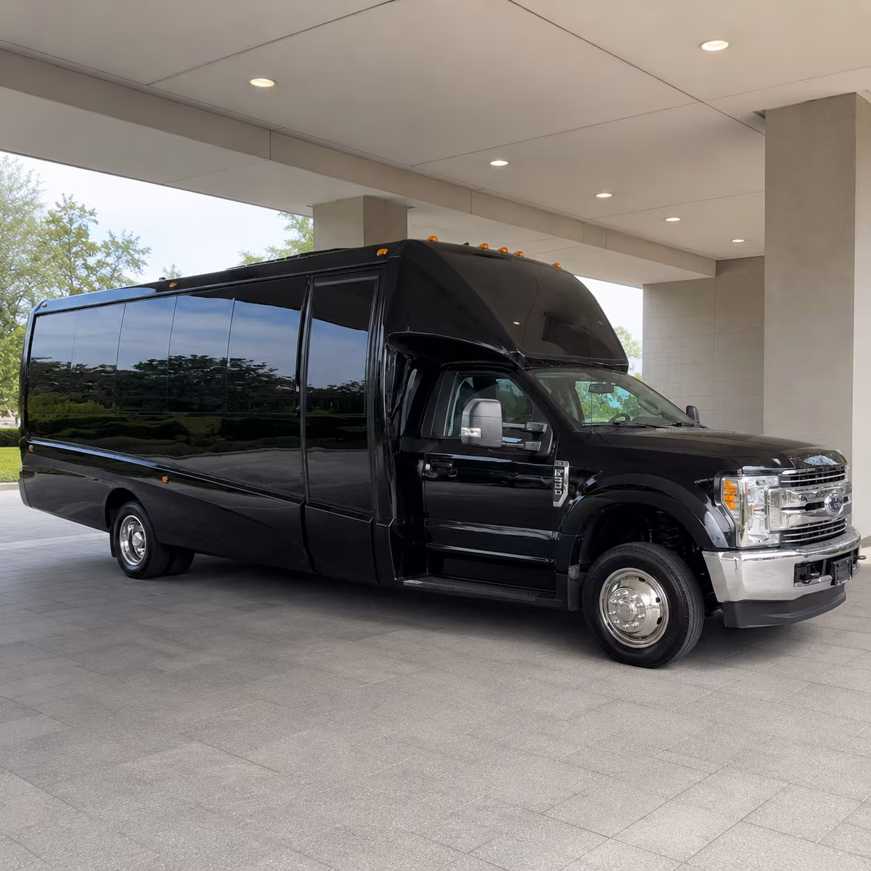 Passenger seating aboard a party bus rental serving Chandler