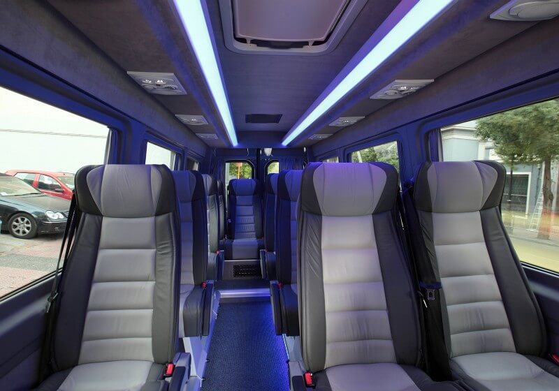 Glendale 18 Passenger Van/Minibus Interior