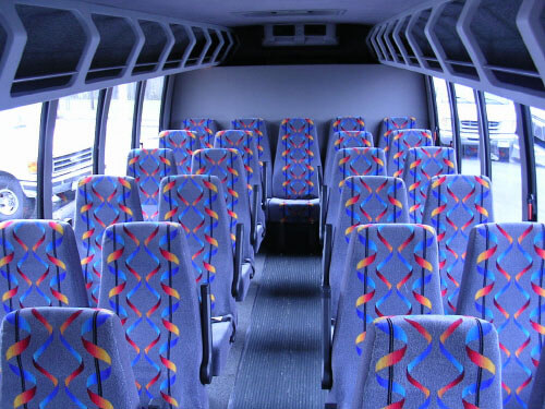 Flagstaff 24 Passenger Mini Bus Interior