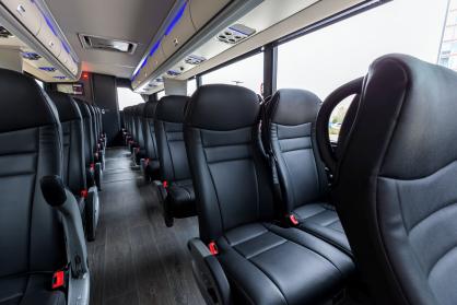 Yuma 45 Passenger Mini Coach Interior