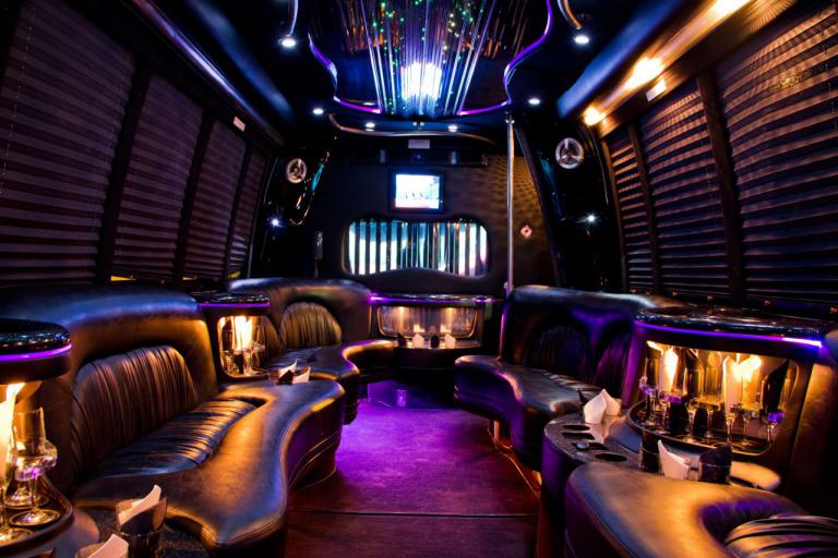 Surprise 22 Passenger Party Bus Interior