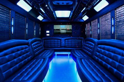 Chandler 36 Passenger Party Bus Interior