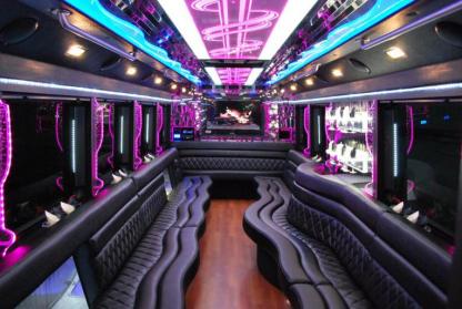 Buckeye 50 Passenger Party Bus Interior